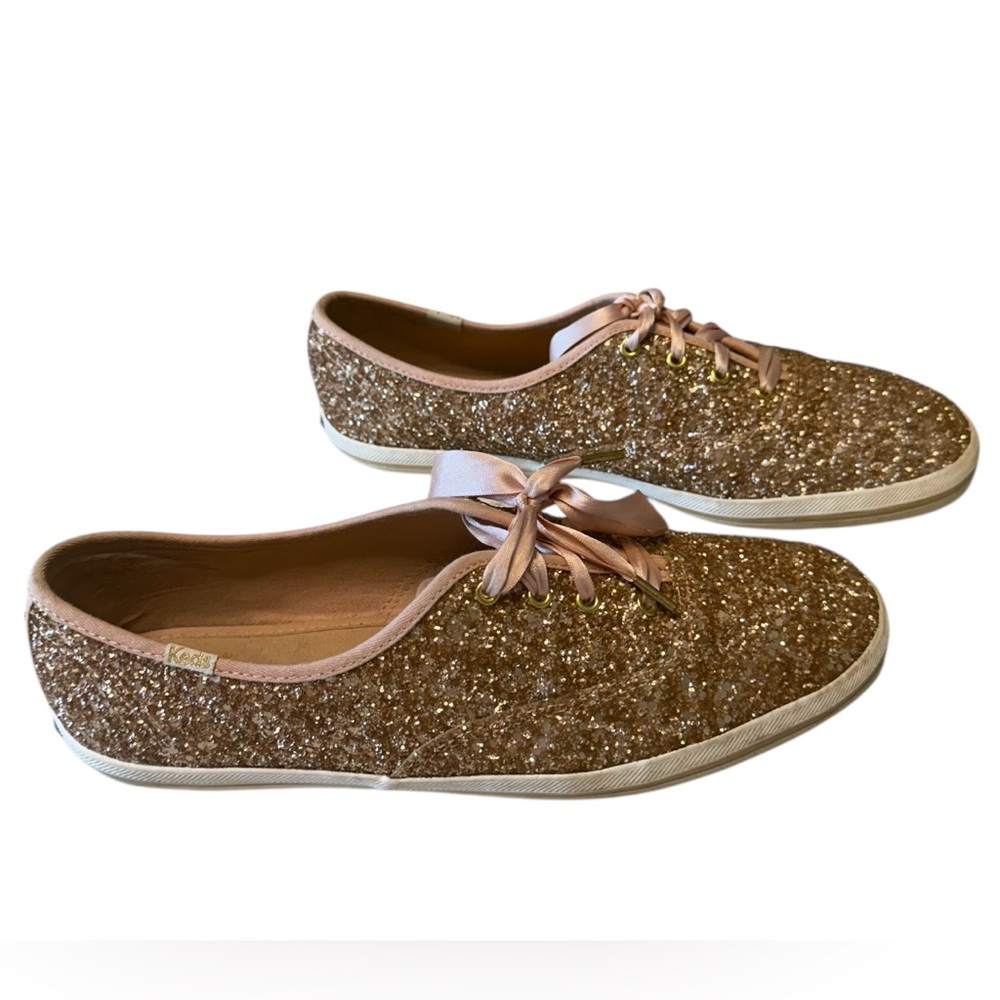 Keds Glitter Sneakers in Rose Gold